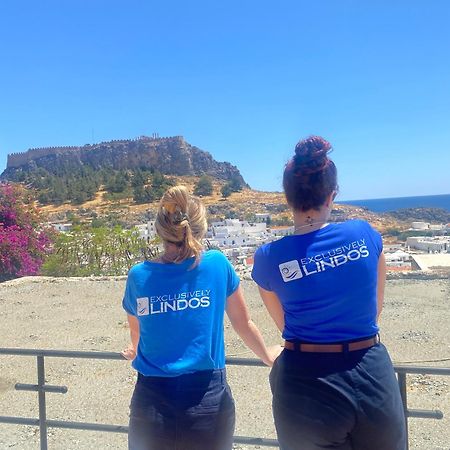 Villa Valasia Lindos With Acropolis View エクステリア 写真