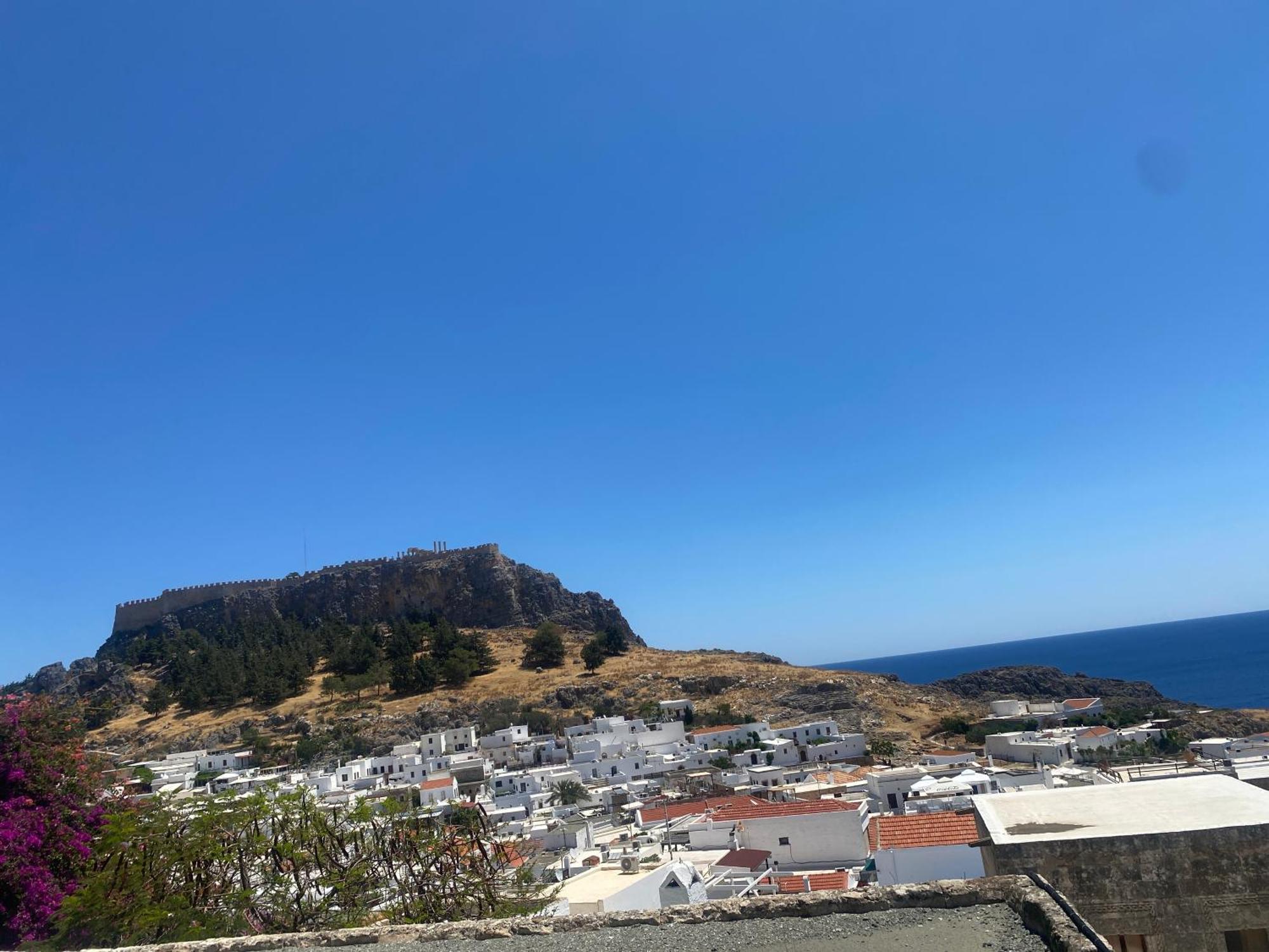 Villa Valasia Lindos With Acropolis View エクステリア 写真